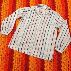 70s ship n shore white buttonup